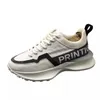 Men Men Platform Sloafers Designer Sport Sneakers respiráveis Sapatos de alto aumento de laço de moda dos pés redondos Comf 8756