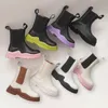 Laarzen Herfst Winter Meisjes Korte Kleine Prinses Mode Bosgroen Schoorsteen Jongens Britse Stijl Baby Katoenen Schoenen 230926