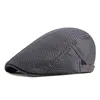 Berets Adjustable Buckle Cabbie Hats British Mesh Sboy Cap Men Outdoor Sport Golf Hat Gorras Male Visors Snapback Caps