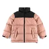 Jaqueta térmica espessada para meninos e meninas, casaco térmico para crianças, roupas de pão, contraste de cores, roupas para pais e filhos 96