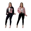 Femmes S Vestes De Luxe Designer Vêtements À Manches Longues Revers Cou Jeans Vestes Nouveau Velours Côtelé Dames Plaid Patchwork Manteau Occasionnel Classique