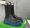 Tire Chelsea Boot diseñador Chelsea botas mujeres hombres plataforma de moda de alta calidad Botas de lluvia de goma de lujo con parte inferior gruesa