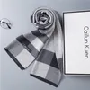 Scarves 2023 Classical Men'S Winter Plaid Scarf Warm 100 Pure Wool Neck Soft Cashmere British Style Man Business 230925