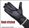 Five Fingers Gloves selling leather gloves for men and women deerskin textured goat winter warm driving riding wool knitted lining 230925