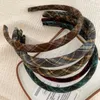 Hårklipp vintage stil preppy färgglada randiga band enkelt temperament 1,5 cm tunna tillbehör