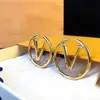 designer earring V L Earrings hoops hoop earrings Designer earrings Stud earrings gold earing Big Circle Classic accessories designer jewelry Boucles doreilles