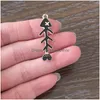 Encantos 50 pcs Animal Pingente Pet Cat Charme para DIY Jóias Fazendo Pulseira Pingentes Colar Brincos Bookmark Zipper Pl Chaveiros Drop DHMN1