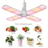Grow Lights Fan Style LED Grow Lamp Foldable Sunlike Full Spectrum Plant Growth Lamp Indoor Hydroponic Plants For Greenhouse Garden Indoor YQ230926