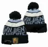 Vegas Golden Fashion Beanie Sticked Hats Sportlag Baseball Football Basketball Beanies Caps Women Men Pom Fashion Winter Top Caps Sport Knit Hatts