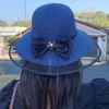 Geniş Memlu Şapkalar Yaz Nefes Alabilir Büyük UV Koruma Seyahat Çiçek Tatil Plajı Kova Şapkası Koreli Tarzı Kap Bow Fisherman