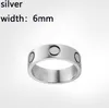 Love Ring Luxe sieraden Gold Ring voor vrouwen Titanium stalen legering Gold-vergulde proces Mode-accessoires vervagen nooit, niet allergische designer ringmannen met diamant