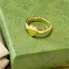 Дизайнерское мужское кольцо с буквенным принтом, винтажные кольца для влюбленных тигров, пара сердец, золотые ювелирные изделия из нержавеющей стали, женские роскошные дизайнеры Sun Flowe225W