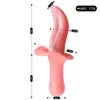 Vibradores realista aquecimento língua lambendo vibrador buceta boquete clitóris estimulação de mama para mulheres masturbação brinquedos sexuais 230925