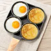 Pans 4-Hole 2-Hole Frying Pot Pan Thickened Omelet Non-stick Pancake Steak Cooking Egg Ham Breakfast Maker Cookware