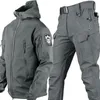 Outdoor-Jacken, Hoodies, Haifischhaut, warmer Anzug, spezielle Soldaten, Tarnung, Plüsch und dicker Mantel, Herbst-Winter, Softshell, große Wanderjacken 230926