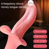 Vibrateurs Réaliste Chauffage Langue Léchage Vibrateur Chatte Fellation Clitoris Stimulation Du Sein pour Les Femmes Masturbation Sex Toys 230925