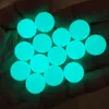 6mm luminousガラス喫煙水ギセルタープボールパールダークオートスピニングビーズの輝き