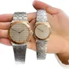 Wristwatches Men Women Couple Watch Quartz Battery Wristwatch Stainless Steel montre de luxe Designer Watches Fashion 38MM 30MM 25H Diamond Watch