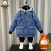 Manteau en duvet 4 14 ans automne hiver garçons veste chaude enfant enfants fille à capuche fermeture éclair vêtements d'extérieur cadeau d'anniversaire enfants vêtements 230925