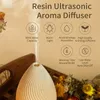 Humidificador de aire USB con forma de jarrón, humidificador de aire con luces y difusor de aceites esenciales, decoración moderna del hogar y aromaterapia, 1 ud.