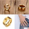 Ringe Herren 8mm Wolframcarbid Fingerring für Männer Verlobungsbänder Comfort Fit Modeschmuck 230831 Drop Lieferung DHDDC