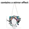 装飾的なオブジェクトの置物は、メデューサミラークリエイティブホームバスルームウォールミラーハンギング装飾装置を鏡に鏡鏡を鏡に鏡を鏡にします。 230926