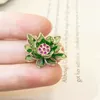 Brooches Japanese And Korean Style Retro Painted Lotus Costume Accessories Brooch Female