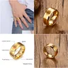 Ringe Herren 8mm Wolframcarbid Fingerring für Männer Verlobungsbänder Comfort Fit Modeschmuck 230831 Drop Lieferung DHDDC