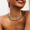 Колье из 5 шт., красочный комплект ожерелья из бисера, богемный стиль, украшения на шею, бисер, подарок для женщин и девочек