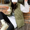 Gilet da donna Colletto alla coreana Caldo piumino Gilet di cotone Coreano Tasca allentata Addensare Inverno Giacche senza maniche Capispalla femminile Casual 2023