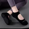 Women Socks Simple Dance Elastic Anti-Slip Cotton Yoga Hosiery Solid Color Boat