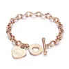 Enkelbanden Damesarmband Rose Goud Zilver Kleur Mode Handketting Liefde Hart Bijbel Spreuken 423 Polsbandje Vrouw Trendy Jew278e