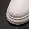 Włoski projektant sukienki biznesowej buty przyjęcia weselne moda białe oddychające swobodne trampki na okrągłe palce gęste dolne spacery haofery H28