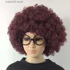 Autres événements Fournitures de fête Halloween Round Explosion Perruque de cheveux Cosplay Dance Party Postiche Coloré Funny Clown Fans Afro Coiffure pour enfants Adulte T230926