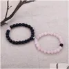 Beaded Fashion Natural Stone Strands Bracelet For Lovers Distance Magnet Couple Bracelets Yoga Friendship Valentine Jewelry Gifts Drop Dhqbr