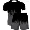 Herrspårar män märke set 2 stycken kostym casual t-shirt shorts överdimensionerad kort spårdräkt sommar t-shirt byxor byxa stängningstyp