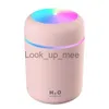 Humidifiers 1PC 300ML Air Humidifier Colorful Atmosphere Light Mute Humidification Mini Creative Colorful Cup Desktop Home Car Humidifier YQ230926