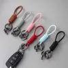 Sleutelhangers Handgemaakte Vintage Designer Sleutelhanger Lederen Sleutelhangers Voor Heren Auto Auto Keyfob Ambachten Sieraden Accessoires230p