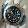 Luxury Factory s Super Orologi da uomo edizione Blackbird orologi da uomo 1-12 marcatura orologio cronografo al quarzo BALCK DIAL orologio da uomo wr226W