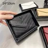 Mini Designer Wallet Square Kort plånböcker Purses Real Leather Card Holder Luxury Coin Purse Mönster veckade kopplingsväskor för kvinnor Män topp 2023