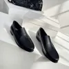 Luxuriöse Designer-Loafer, hochwertige Mode, schlichte, schlichte, runde Zehenschuhe aus echtem Leder, flache Schuhe, Wanderschuhe, Büroschuhe