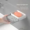 Mydlanki naczynia mydło prysznic prysznicowa naczynia prysznic wodospad z montowany na ścianę odpływową do łazienki prysznic mydła uchwyt do przechowywania pudełka 230926