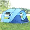 Tenda grande automática de acampamento ao ar livre, 5 pessoas, família, praia, piquenique, fácil configuração, caminhadas, abertura instantânea, dobrável, à prova d'água