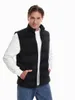 Gilets pour femmes Hommes Femmes Hiver Gilet chauffant Manteau de couleur unie Noir 9 zones de chauffage chaud avec contrôle de température réglable