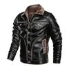 Männer Pelz 2023 Russische Winter Leder Jacke Männer Top Qualität Faux Warme Jacken Männlichen Mäntel Jaqueta De Couro Masculina 8XL