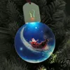 Sublimation Blanks Wholesale Blank Christmas Ornament Bb 7 Colors Changing Printing Acrylic Xmas Led Light Drop Delivery Office Scho Otst3