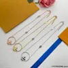 23 Ontwerpers Nieuwe Ketting Luxe Goud Zilver Koper 925 Mannelijke en Vrouwelijke Konijn Hanger Letter Hanger Kleine Gouden Ketting Valentijnsdag Cadeau Verlovingscadeau