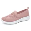 Kledingschoenen Moeder Zomer Mesh Breien Sneakers Dames Ademend Mary Janes Schoenen Antislip Dames Casual Verpleegsterskantoorschoenen Ballet Flats 230926