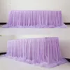 Jupe de Table Tutu en Tulle multicolore, pour mariage, fête prénatale, nappe décorative, Textile de maison, décor de bureau