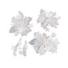 Backs Earrings Dreamy Feather Hair Pin Set Strong Hold Headwear Duckbill Clip For Brides Decorative Ornaments